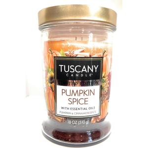 Tuscany Candle Limited Edition Jar Candle (Pumpkin Spice, 18 Ounce)