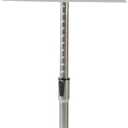 Adjustable Pedestal Sign Holder - 8.5 x 11 Inch Vertical & Horizontal Poster Stand - Round Base Display Holder - Silver