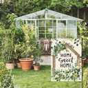 8 x AVOIN colorlife Home Sweet Home Spring Floral Garden Flag 12x18 Inch Double Sided Outside, Eucalyptus Flowers Seasonal Welcome Yard Outdoor Flag
