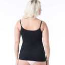 EUYZOU Women's Tummy Control Shapewear Tank Tops - Seamless Body Shaper Compression Top (Black, XL)