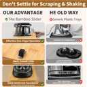 Bamboo Appliance Slider|16"D x 13"W Sliding Tray for Coffee Maker on Countertop|Heavy-Duty Coffee Pot Slider Tray & Kitchen Caddy for KitchenAid Mixer, Air Fryer