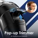 Electric Rechargeable Shaver for Men,Wet & Dry Electric Razor, IPX7 Waterproof Rotary Shaver for Men,4D Floating Head, LED Display,Type-C, Travel-Friendly,Black