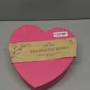 Soul & Lane Heart Shaped Gift Boxes: Set of 3 Empty Paper Mache Boxes with Lids for Flowers, Gifts, Chocolate Strawberries & Special Occasions, Cardboard Pink Heart Shaped Box for Arrangements
