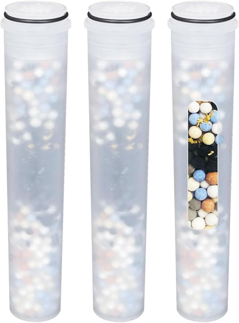 3-Pack Replacement Shower Filter Cartridge Compatible with MakeFit SSJ731,SW9730 Filtered Shower Head,Water Softener Filter for Hard Water Reduce Chlorine and Harmful Substances