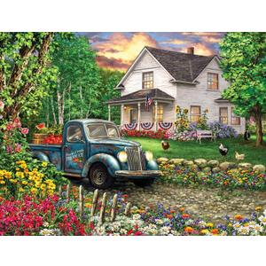 Springbok Puzzle to Remember - Alzheimer & Dementia Activity - Simpler Times 100 Piece Jigsaw Puzzle - Made in USA
