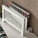 Boruco Wooden Radiator Cover Cabinet Louvered Heater Shelf for Home, 44.1x32.1x7.5 in