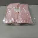 CENLBJ 150 Pcs Pink Paper Plates and Napkins and Forks,50 Guest Disposable Party Supplies Include Plates Napkins Plastic Forks for Baby Shower,Birthday,Bridal,Wedding