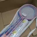 Badminton Set for Family & Beginners, Includes Rackets Shuttlecocks Carrying Bag, Outdoor Yard Garden Park Practice Sports Game for Kids Adults