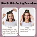 Heatless Hair Curler 3pcs Heatless Curling Rod Overnight Soft Hair Rollers to Sleep No Heat Curls Overnight Curlers for All Hair Types (Pink) Healthy and Stylish,With Satin Wrap No Heat Needed