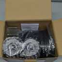 CIRCLE JOY Electric Salt and Pepper Grinder Set Automatic Salt and Pepper Grinder Set with Easy-to-Carry Charging Base and LED Light, USB Rechargeable, Upgrade External Adjustable Coarseness