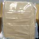 FZJDSD Cashmere Tan Driver Side Bottom Microfiber Leather Replacement Seat Cover Compatible with Mercedes Benz ML320 ML350 ML450 ML500 ML550 2009 2010 2011 2012 2013