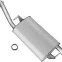 Rear Exhaust Muffler Compatible With 2009-2013 Toyota Corolla Muffler Exhaust
