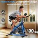 Exercise Bike, CHAOKE Quiet Adjustable Magnetic Resistance Stationary Bike for Home Cardio with App Compatible, 350LB Weight Capacity Indoor Cycling Bike with Comfortable Seat & Digital Display
