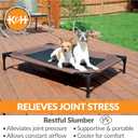 K&H Outdoor Elevated Dog Bed for Medium & Large Pets, Chocolate, 42x30in
