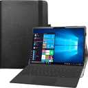 Bige for Latitude 7320 Detachable Case,PU Leather Folio 2-Folding Stand Cover for Dell Latitude 7000 7320 Detachable 13" 2-in-1 (2021) Tablet (Not fit Other Dell Laptop),Black