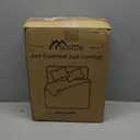 Sasttie Queen Comforter Set, 7 Pieces Bed in a Bag Queen, Complete Bedding Set Includes Comforter, Flat Sheet, Fitted Sheet, Pillowcases and Pillow Shams, Olive