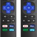 (2 Pack) Replacement Remote Control for Roku Express, for Roku Premiere, for Roku Box, for Roku Player, for Roku 1 2 3 4 -NOT for Stick or TV