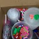 Pasimy 32 Set Valentine's Day Stationery Gift Valentine Classroom Exchange Gifts Include Cups Cards Pencils Stickers Erasers Stampers Sharpeners for Boy and Girl Prize Party Favor(Food)