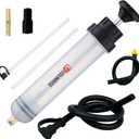 Automotive Fluid Extractor Pump,Oil Change Syringe with Long Hose,Syringe Style Pump for Power Steering Transmission Gear Oil & Brake Fluid Changes, Hand Vacuum Pump 200CC/200ML-3 ProType