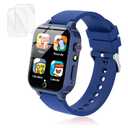 Luyiilo Smart Watch for Kids, with 26 Puzzle Games, Touch Screen, HD Camera, Alarm Clock, Toys for Ages 4-12 Years Old.Birthday Gift for Boys Girls (Blue)