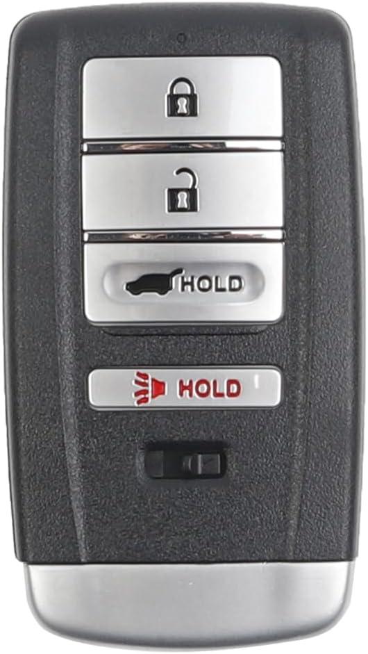 Dasbecan 4 Buttons Key Fob Replacement Compatible with Acura MDX 2014-2020, RDX 2016-2018 Smart Keyless Entry Remote Control SUV Replace# FCC ID: KR5V1X, P/N: A2C32523200 A2C32523300