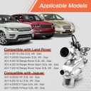Aluminium Thermostat Assembly w/Sensor Compatible with Land Rover LR4 Discovery Range Rover Sport Velar, Compatible with Jaguar F-Type F-Pace XF XE XJ 3.0 2014-20 Replace for LR117568