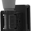 Flashlight Holster, 60° Rotatable Flashlight Holder Torch Belt Pouch, Polymer Tactical Duty Belt Light Holder Pepper Spray Paddle Holster with Stretch Capability for 0.8"-1.2" Diameter Flashlight