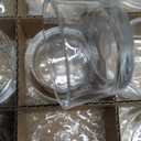 36 Pack Clear Glass Tealight Candle Holders, 1.8 Inch Wide x 1 Inch High, for 1.5" Tealights, Bulk for Wedding Centerpieces, Party, Dinner, Home Decor