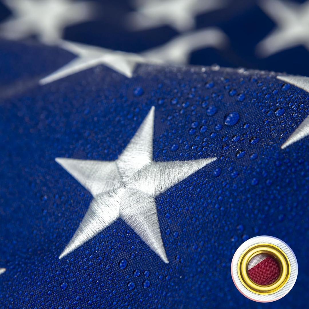 Giant American Flag 12x18 FT for Outdoor - All-Weather Heavy Duty Durable USA Flag - Fade Resistant Outside Banner Flag (Extra Large 12x18 FT)