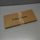 2 x Solino Home Table Runner 90 Inches Long - 100% Pure Linen Marseille Plaid Black Table Runner 14 x 90 Inch for Dining