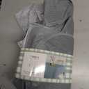 Cafe Hotel Linen Look Vinyl Flannel Backed Tablecloth, Heavyweight 4 Gauge, 60 x 84 Inch Rectangle, Grey Indoor Outdoor Waterproof Wipe Clean Table Cover