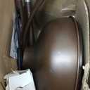 Arc Floor Lamps Bronze, Standing Lamps for Living Room with Remote Control, Foot Switch, Metal Shade, Arched Floor Lamp with Stepless Dimmable LED Bulb, Brown Floor Reading Tall Lamp for Bedroom