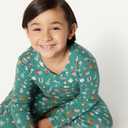 Amazon Essentials x Sofia Grainge Matching Holiday Family Pajama Sets (18 Months, Dark Sage Green Holiday)