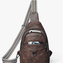 7L Sling Bag for Women Men Crossbody Belt Bag Small Travel Sling Backpack Anti Theft Chest Daypack Purse Faux Leather