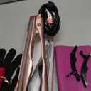 LANDOT Hair Straightener and Curler 2 in 1  Twist Ceramic Flat Curling Iron for Straighten & Curl Hair, Dual Voltage, Fast Heat Up, 12 Adjustable Temps 250-450 Fit All Hair Types, Rose Gold