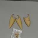 FRESHME Elf Ears with Earrings Set - 2 Pairs Fairy Pixie Soft Ears with Non-Piercing Moon Cuffs Earring