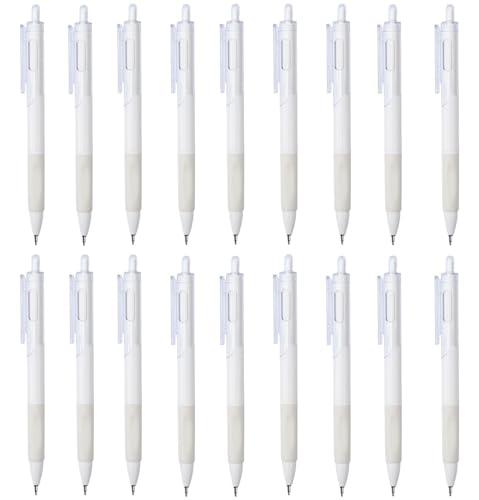 YIKANGHENG 18 Pcs Fine Point Pressing Pens, 0.5mm Black Ink White Gel Pens for Office, Study, Gift and Home Supplies (18)