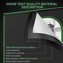 2x2 Grow Tent, 24"x24"x32" Double Transparent Viewing Door Indoor Grow Tent, Growing Tent with High Reflective Mylar & Floor Tray, Plant Tent for Indoor Hydroponics Growing
