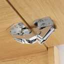 Chibery 4 Pack 90 RV Cabinet Hinges, Heavy Duty Surface Mount Soft Close Accessories, Face Frame & Frameless, Self Closing, No Pre-Drilled Cup Hole for Cabinets, Camper Van, Trailer, Vehicle-Mounted