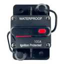100 Amp Circuit Breaker Resettable Fusewith Manual Reset Switch Button Waterproof 12V-48V DC for Boat Trolling Motor Marine ATV Trailer Vehicles Stereo Audio Electronic Battery Solar System
