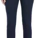 PGA Tour Women's Stretch Golf Pants with Pull-on Waist, 31" & 32" Inseams, Tummy Control, Moisture-Wicking, Sun Protection (Navy, XS)