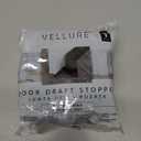 Vellure Door Draft Stopper for Bottom of Door - Premium Door Sweep for Bottom of Door/Weather Stripping Door Seal (Save Energy  installs Quickly and Easily) Door Strip (1, Black)