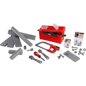 Little Tikes Creative Construction Tool Box Set with 9 Accessories, Pretend Play Construction Set, for Boys and Girls Ages 3+ Years