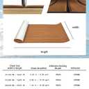 KXKZREN Boat Flooring EVA Foam Decking Sheet Faux Teak Marine Mat Non-Slip Boat Carpet Self-Adhesive Flooring for Jon Boats Motorboat RV Yacht Kayak Swim Platform