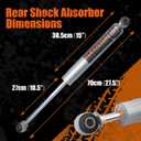 0-3" Rear Shock Absorbers for 2009-2018 Ram 1500 4WD | Off-Road Suspension Upgrade Restores Proper Shock Travel & Enhances Ride Comfort