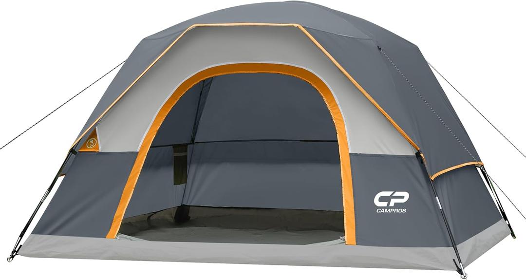 Tents for Camping 4 Person Tent Waterproof Windproof Double Layer Camping Tent, Easy Setup Dome Tent with Large Mesh Windows & Wider Door for Outdoor Camping & Hiking