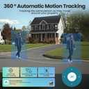 SOLIOM Security Cameras Wireless Outdoor,4K Ultra HD for Day and Night, No Subscription,Built in Radar,Solar Powered Cameras for Home Security, 360 Pan Tilt Auto Tracking,5G & 2.4G WiFi, 2-Cam Kit