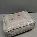 DAPU 100% Linen Duvet Cover Set - Pure Natural French Flax Linen with Corner Ties and Zipper Closure Soft Breathable Durable for Hot Sleepers 1 Duvet Cover 2 Pillowcases (White, California King)