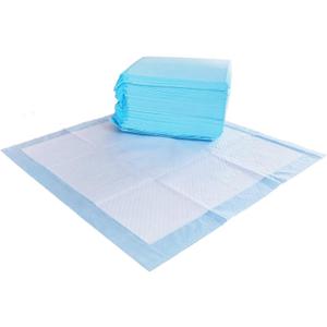 Amazon Basics Absorbent, Disposable, Quick Dry Puppy Pads with 5-Layer Leak-Proof Design, Odor Control, and Scented Surface for Potty Training, Regular, 22 x 22 Inch, Pack of 50, Blue & White