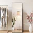 Mirror Full Length, Upgraded 16"x59" Body Wall Mirrors with Shatter-Proof Glass, Floor Standing, Hanging or Leaning, Tall Mirror with Stand Aluminum Alloy Frame for Bedroom Cloakroom